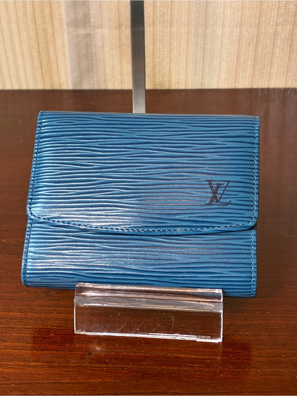 Louis Vuitton Blue Epi Leather Wallet